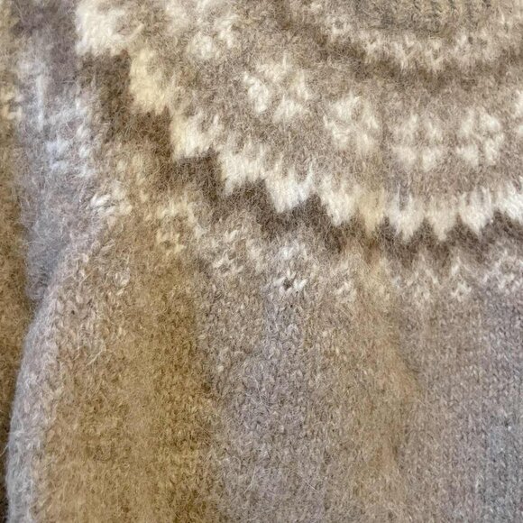 Hand Knit Icelandic Wool Sweater - Picture 5 of 7